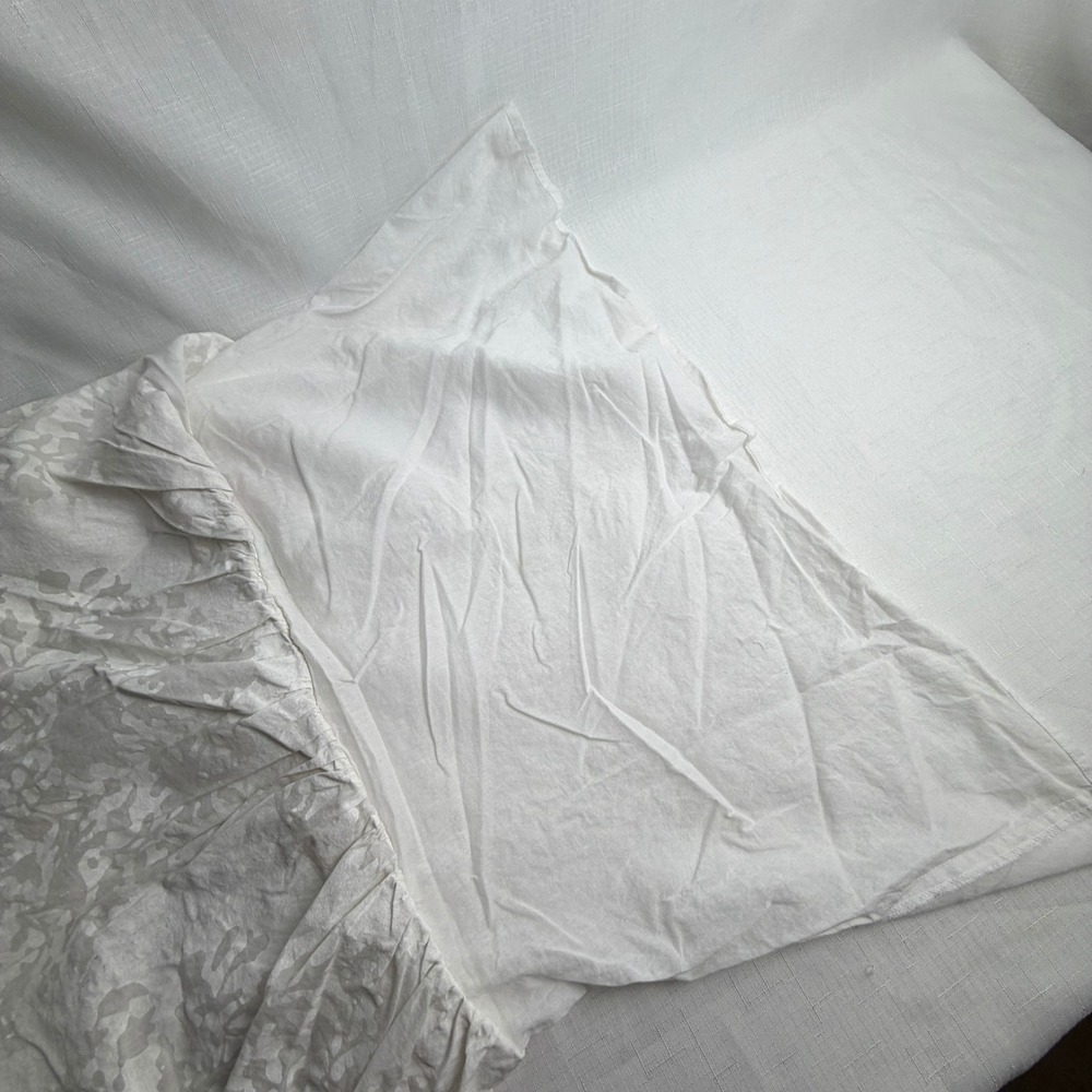 Juliet Dunn London Womens 2 US 6/8 White Cotton Babydoll Top Ruffle Boho - Picture 7 of 12
